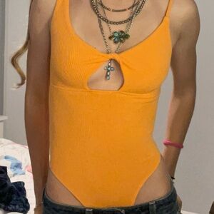 Wild Fable Orange Bodysuit